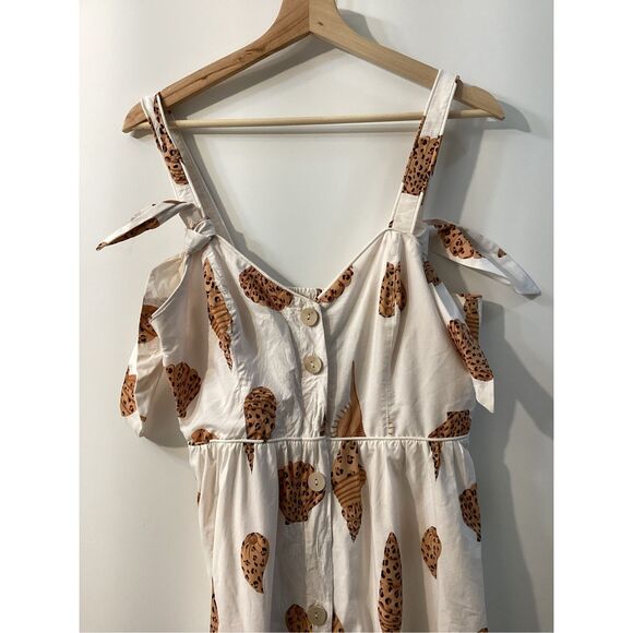 Farm rio leopard sea‎ shell midi dress - Picture 9 of 16